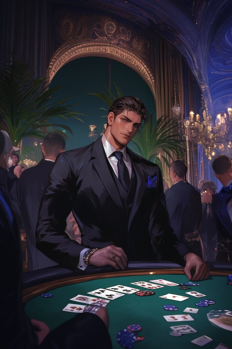 Live dealer shuffling cards at melayu Macau Pools blackjack table
